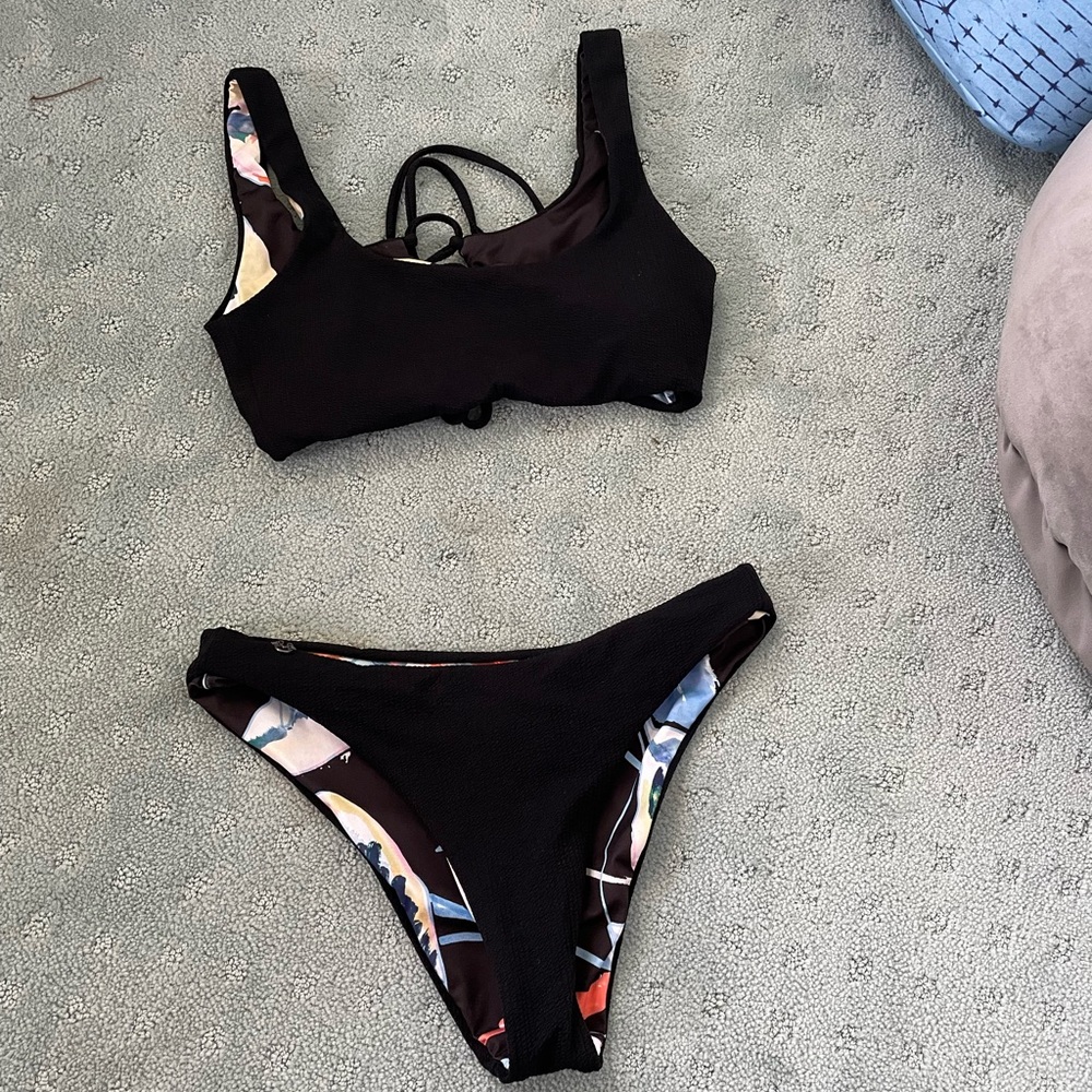Maaji bikini black and multi colored